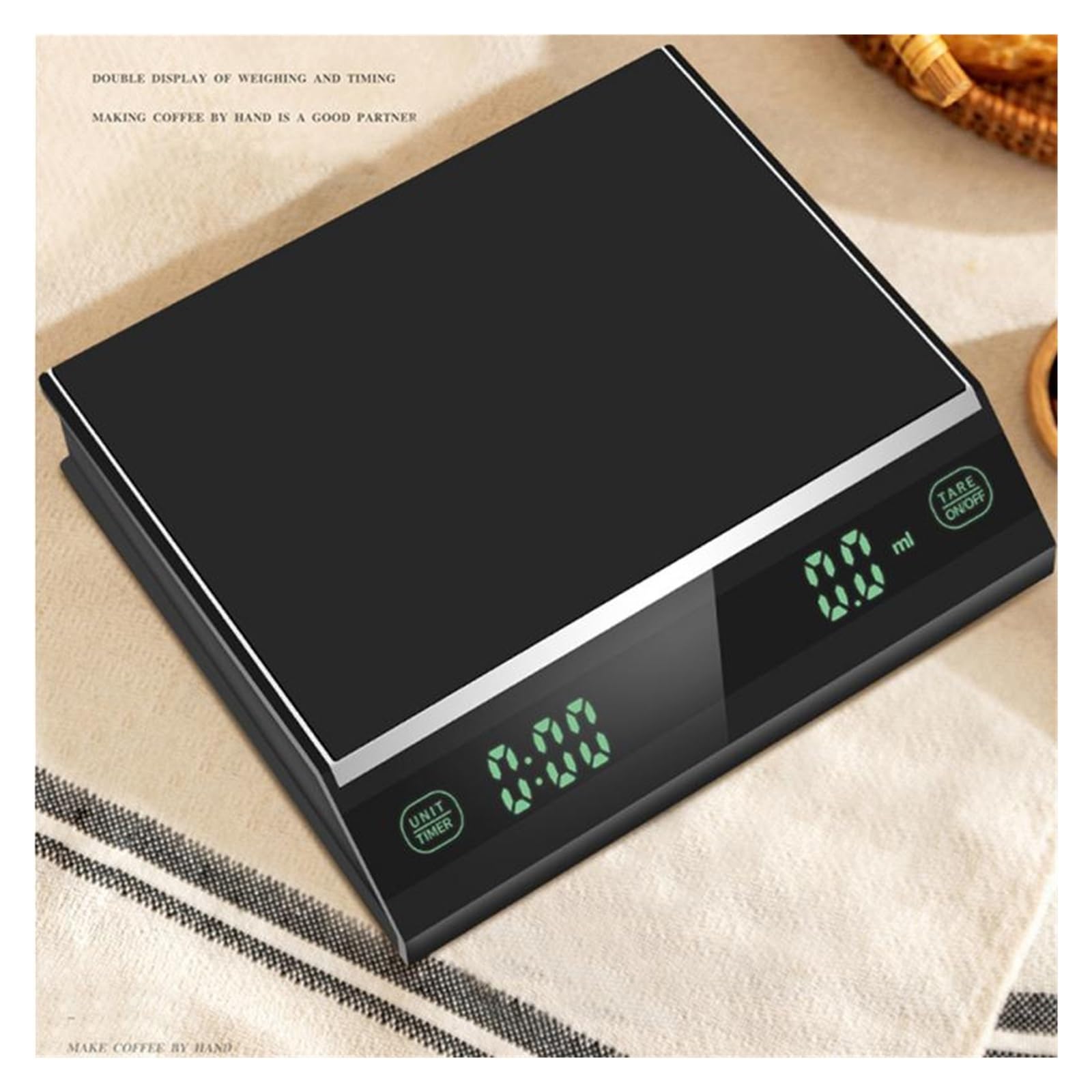 Báscula De Café Inteligente, Cocina For Alimentos, Electrónica Digital Con Temporizador, Joyería Precisión, Mini Pesaje For El Hogar Medición Precisa Esfuerzo