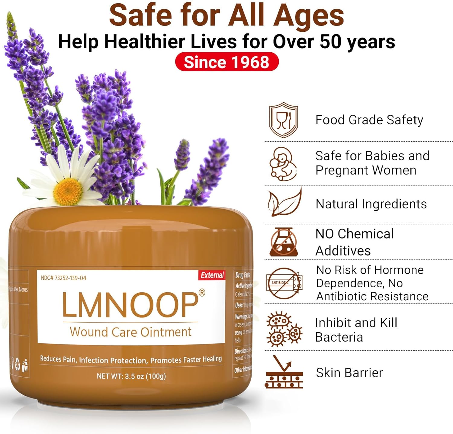 Bed Sore Cream Fast Healing, Natural Bed Sore Ointment for Bed Sores, Leg Ulcers, Wounds & Skin Irritations, Herbal Treatment for Pressure Sores, Cuts, Diabetic Wounds & Fast Skin Repair