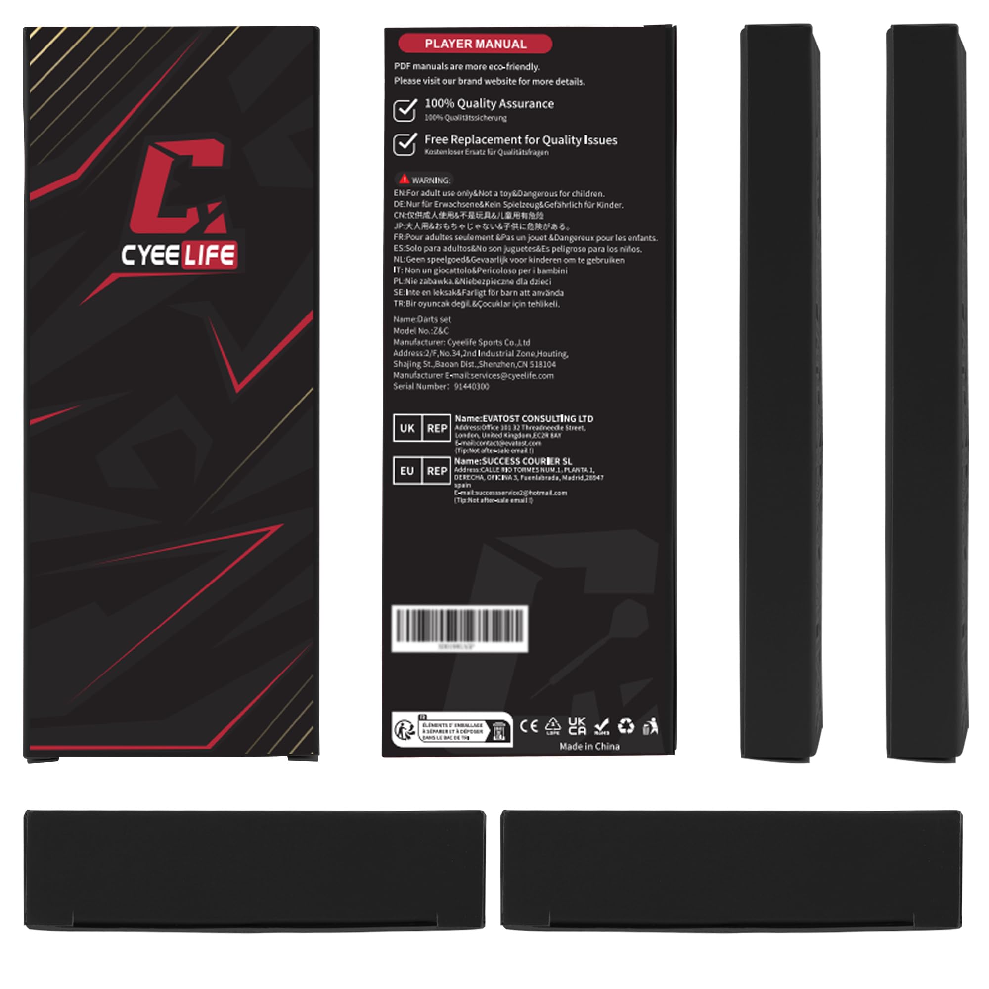 CyeeLife Lot de 18 fléchettes Souples avec Pointe en Plastique pour Cible de fléchettes électroniques, fléchettes Souples Professionnelles