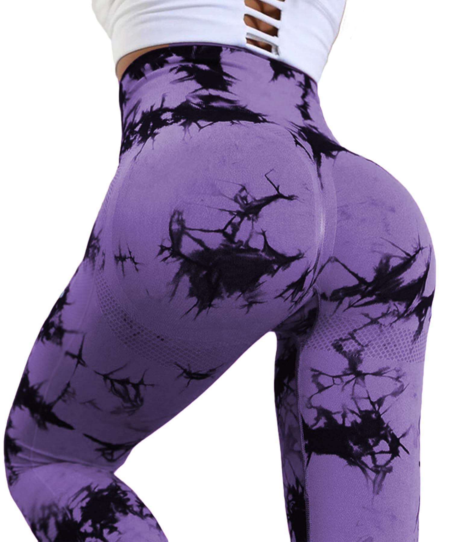 Merlvida Leggins Sportivi Donna Vita Alta Leggings Push Up Pantaloni Palestra Controllo della Pancia Anticellulite Pantacollant Opaco Elastici Tuta Collant Abbigliamento Sportivo Donna Yoga Fitness