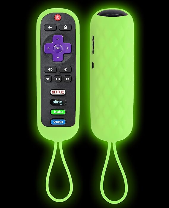 TOKERSE Glow in The Dark Remote Cover Compatible for TCL Roku RC280 RC282 TV Remote