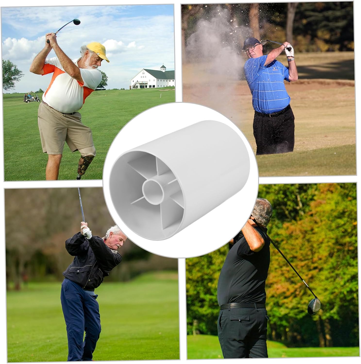 BESPORTBLE Golf Cup Putting Cup for Replace Golfing Putting Hole Cup Putting Cup and Flag Golf Lover Putting Hole