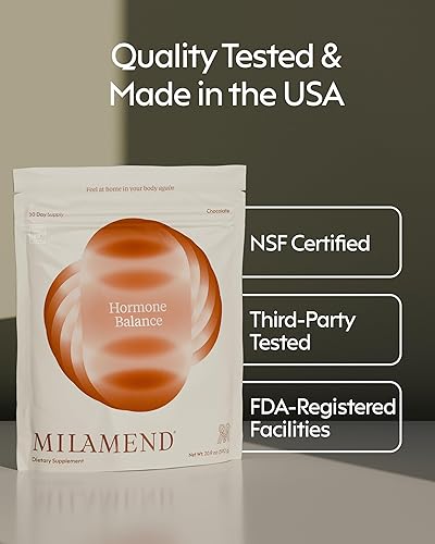 Miniatura 8 de milamend Equilibrio hormonal para mujeres 401 Myo-Inositol D-Chiro Inositol Suplemento + CoQ10, ALA y aminoácidos - Fertilidad, Ovario y Apoyo al