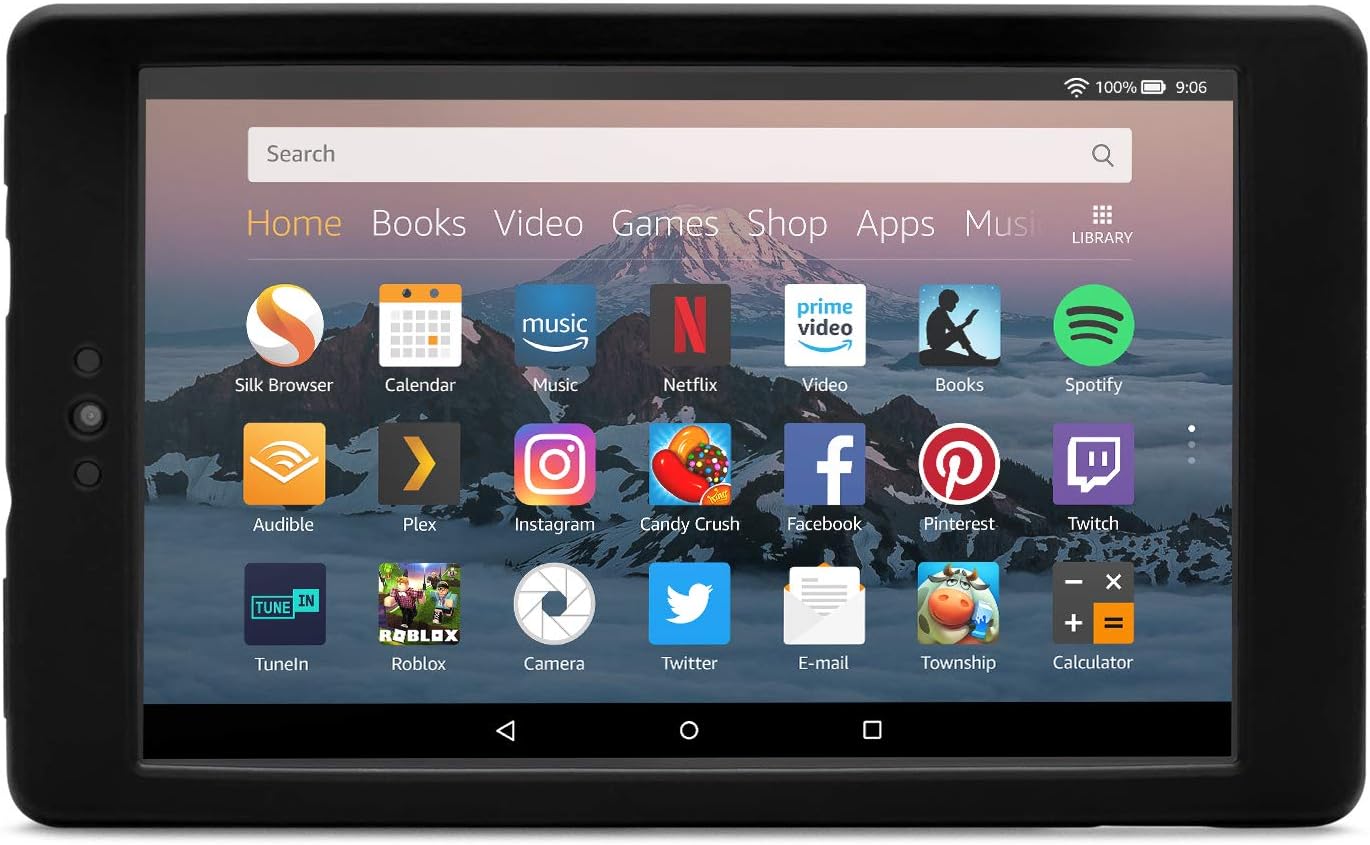 Nupro shock-proof case for Fire HD 8 tablet, black Nupro shock-proof case for Fire HD 8 tablet, black