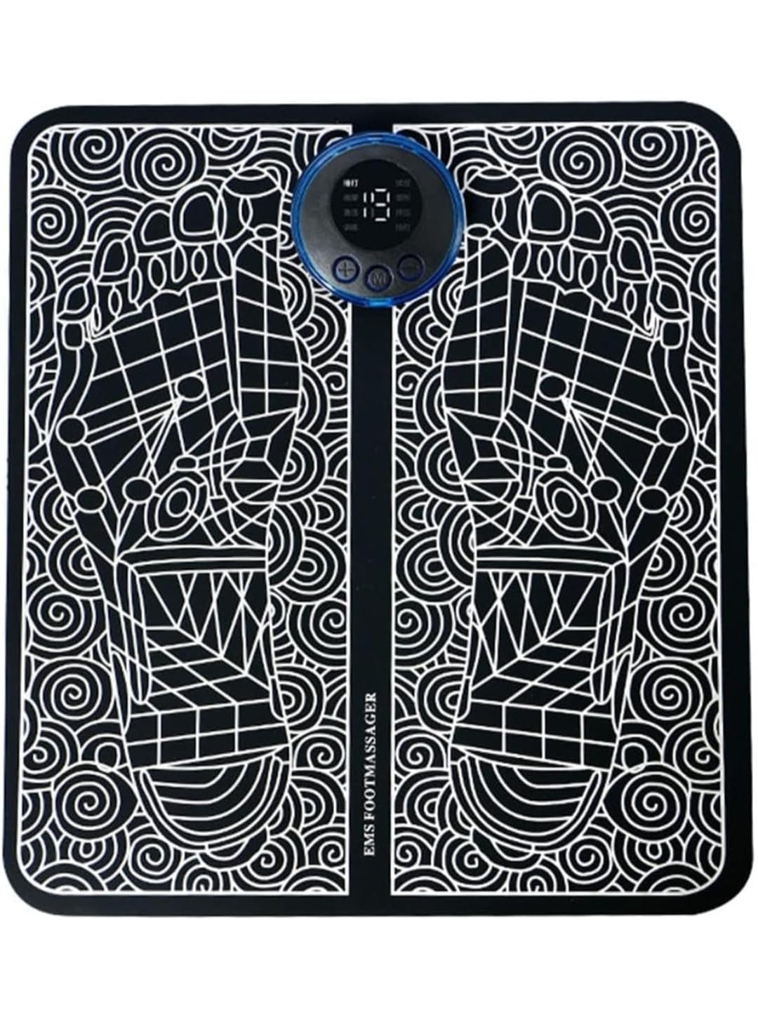 Krisant Rechargeable ( EMS ) FOOT massager mat , Muscle Stimulator, Simulated Massage Therapy for Foot,Hands,Arms,Shoulder,Arthritis Pain and Vericose Veins,Drug-free Pain Relief