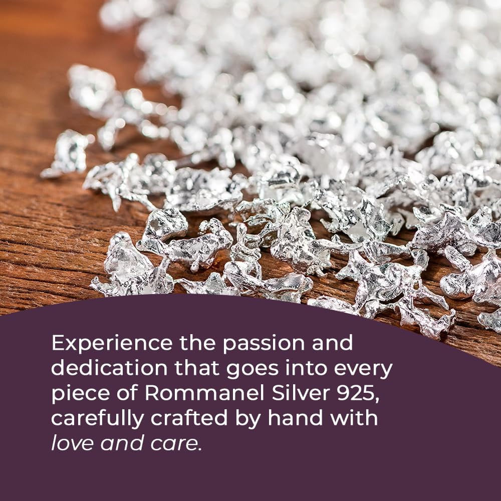 Rommanel 925 Sterling Silver Rectangular Hoop Earrings - Lightweight handcrafted beauty hoops for women - wear timeless elegance