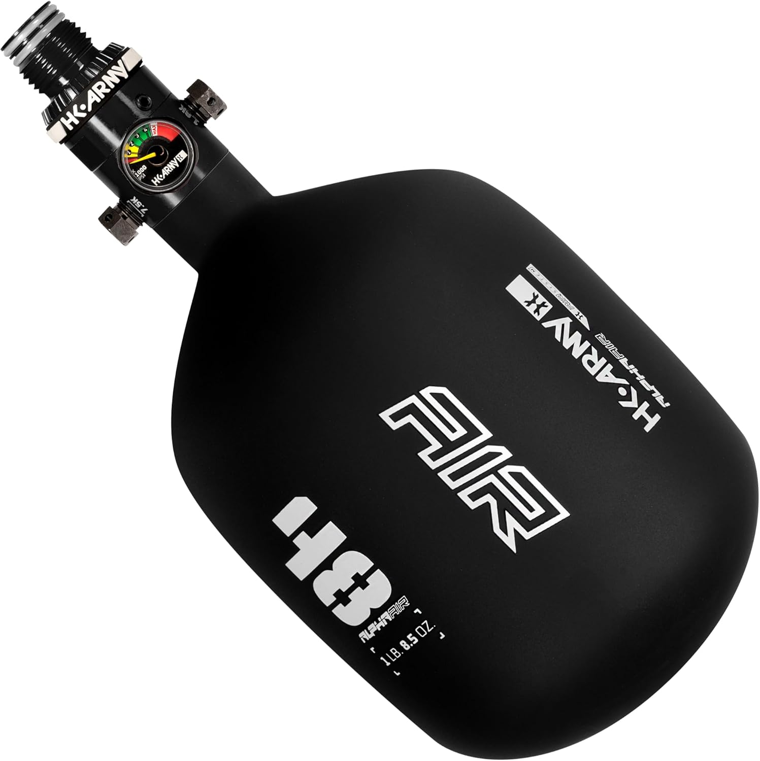 HK Army HPA Paintball Tank - Lightweight Alpha Air Carbon Fiber Compressed Air Tank - 48ci/4500 psi