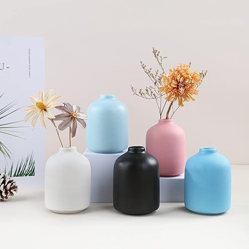 Miniatura 6 de Jarrón de cerámica para decoración del hogar, florero de cerámica, florero seco, decoración de sala de estar, arreglo floral, accesorios de disparo,