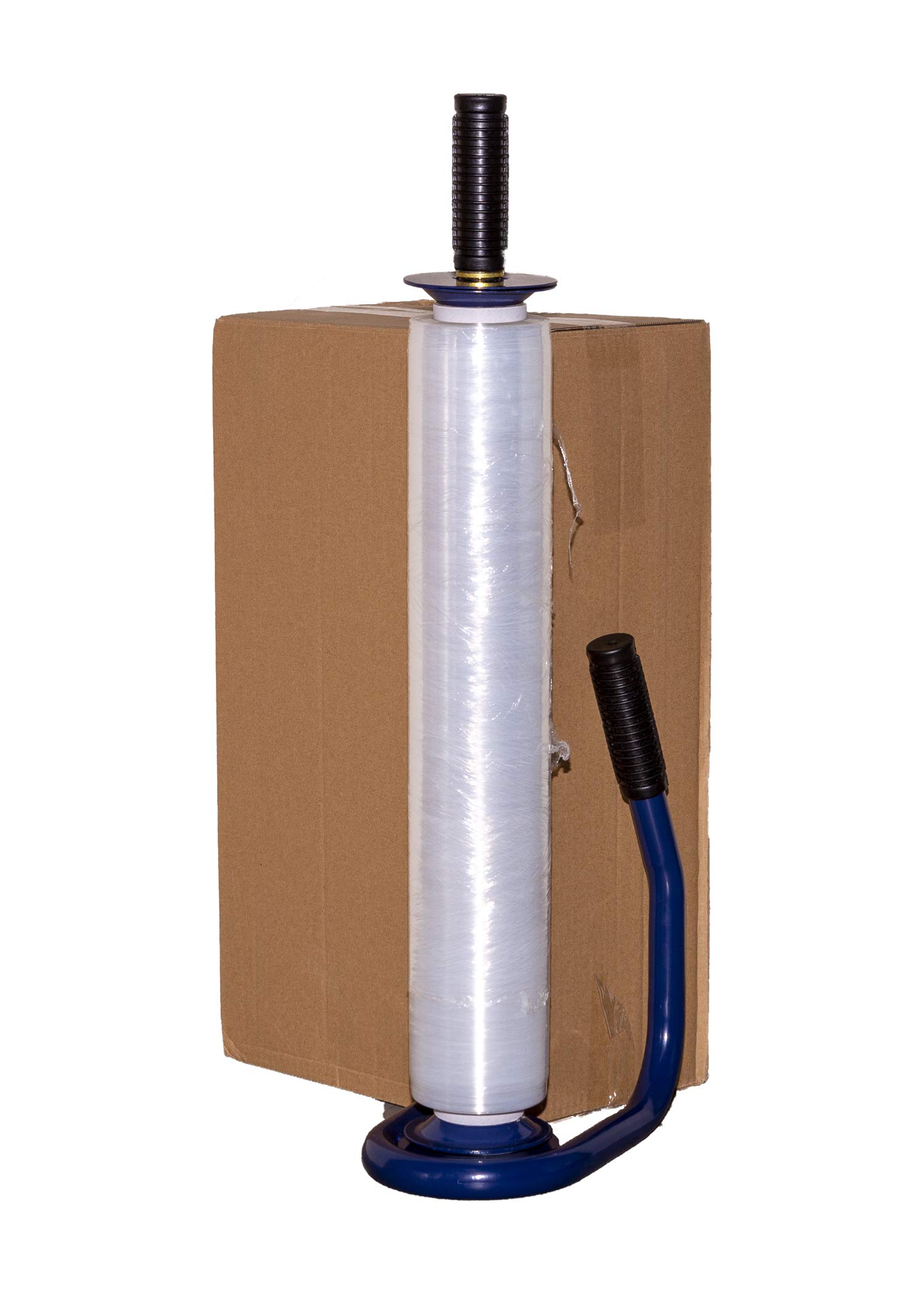 Premium-Abroller für Stretchfolie Handabroller Metall Blau