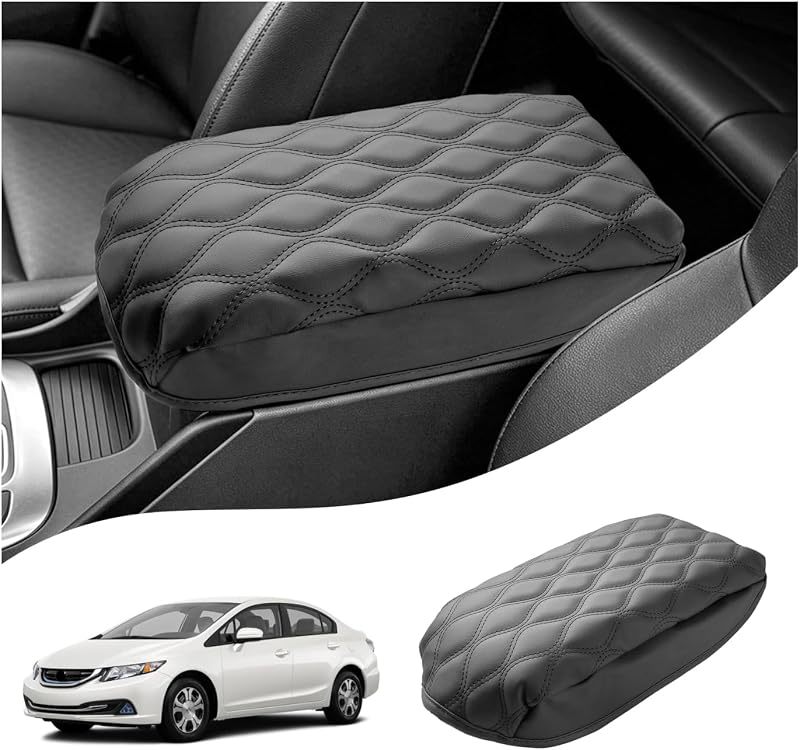 Capa de console central Autorder em couro para Honda Civic 2012 a 2015 – 1 unidade