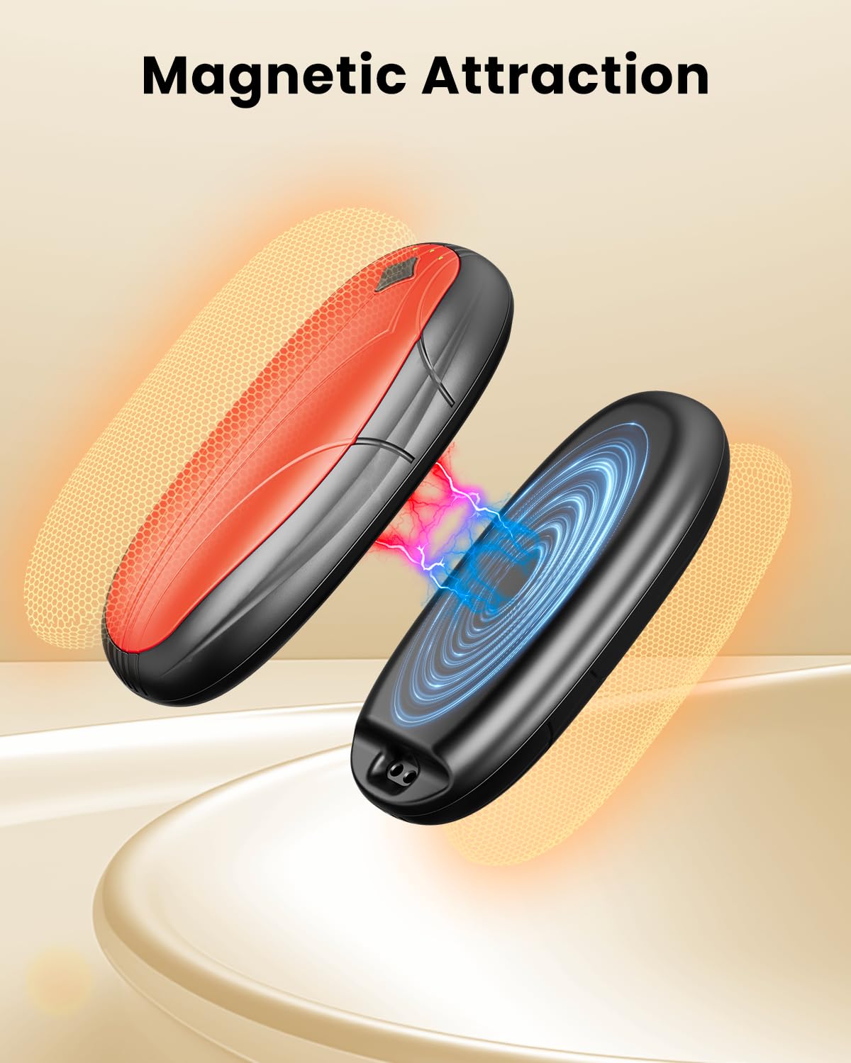 Scaldamani Ricaricabile 2 Confezione con Ricarica Custodia, 14000Mah Scalda Mani Portatile Elettrico, Scaldamani Usb Riutilizzabile, Durata, Regali di Natale per Campeggio All'aperto, Caccia