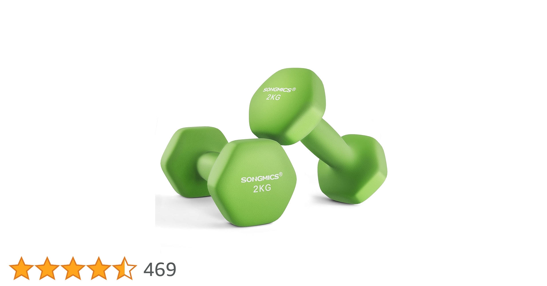 Amazon | SONGMICS ダンベル カラフル鉄アレイ 0.5KG×2個セット ...