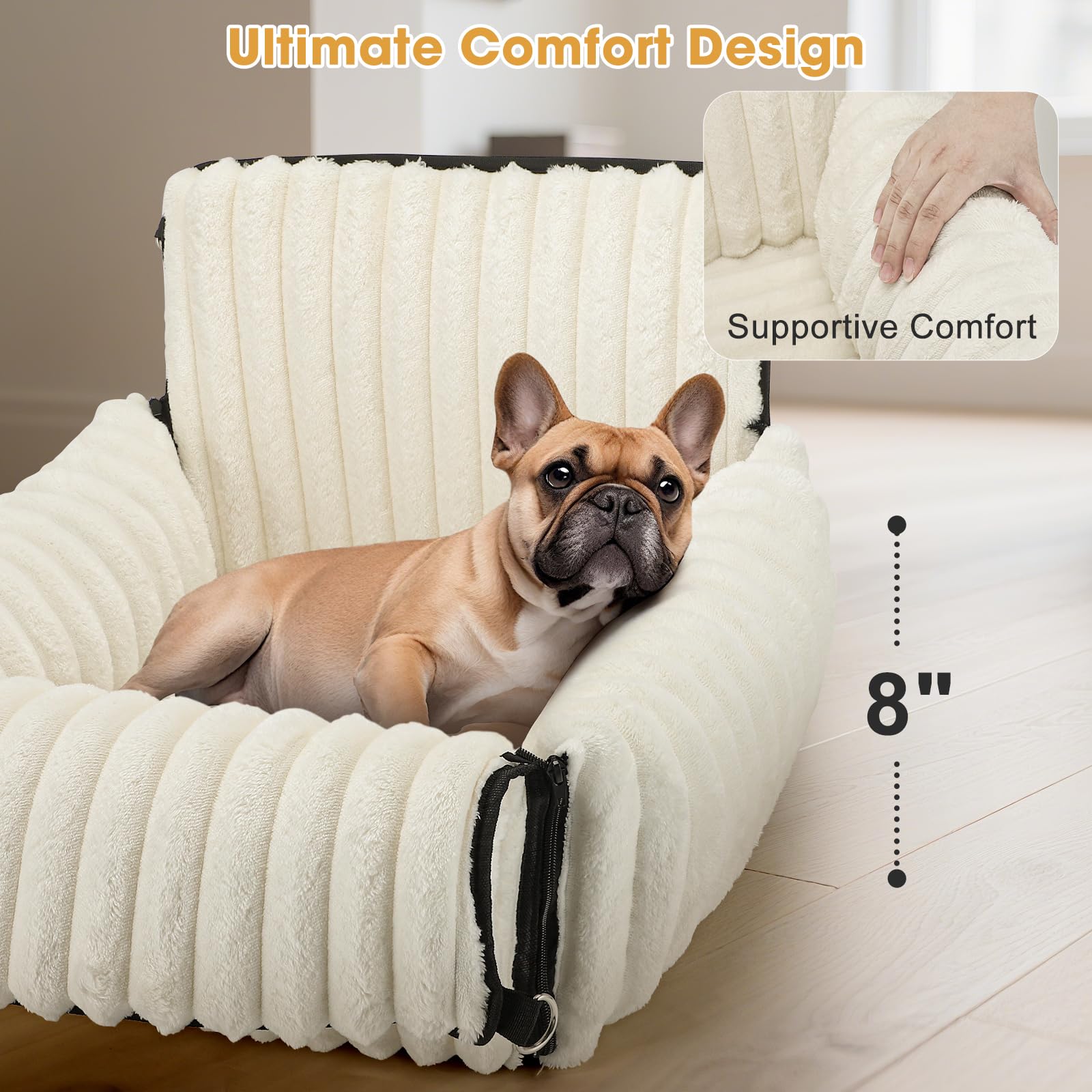 MIXJOY 6-in-1 Dog Car Seat For Small/Medium Dogs Up To 25 Lbs, Multi - View #10