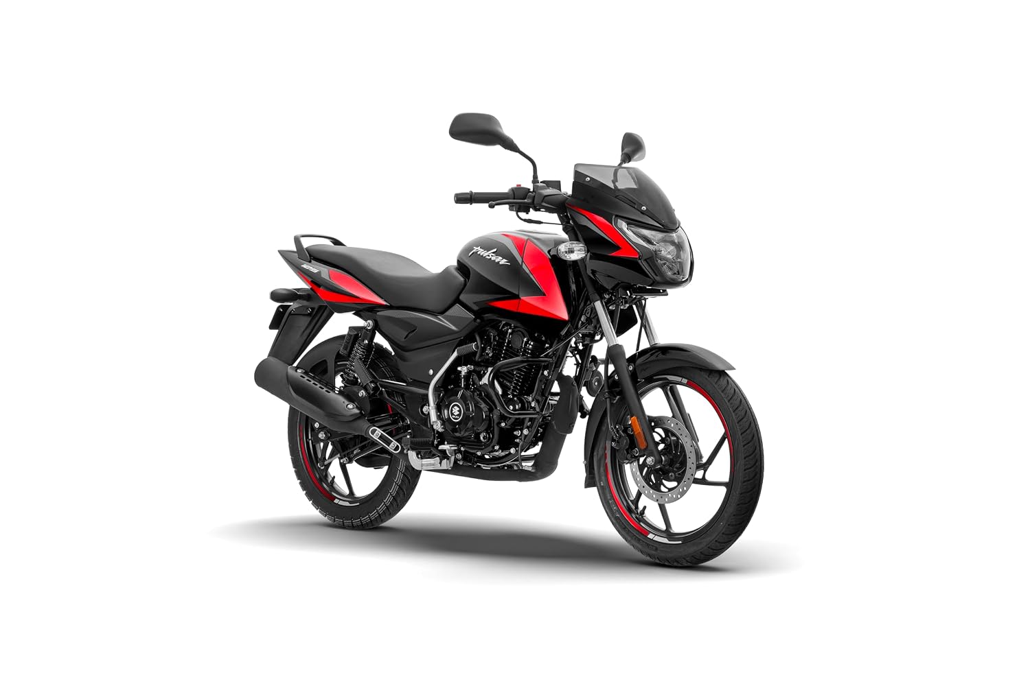 Bajaj Pulsar 125 Neon Disc Bike Ebony Black Racing Red Booking for Ex-Showroom Price