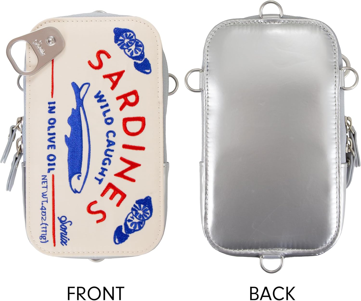 Sonix Universal Phone Pouch | Crossbody Bag for Cell Phone, 3-in-1 Smartphone Purse Wallet | Sardines - Cream
