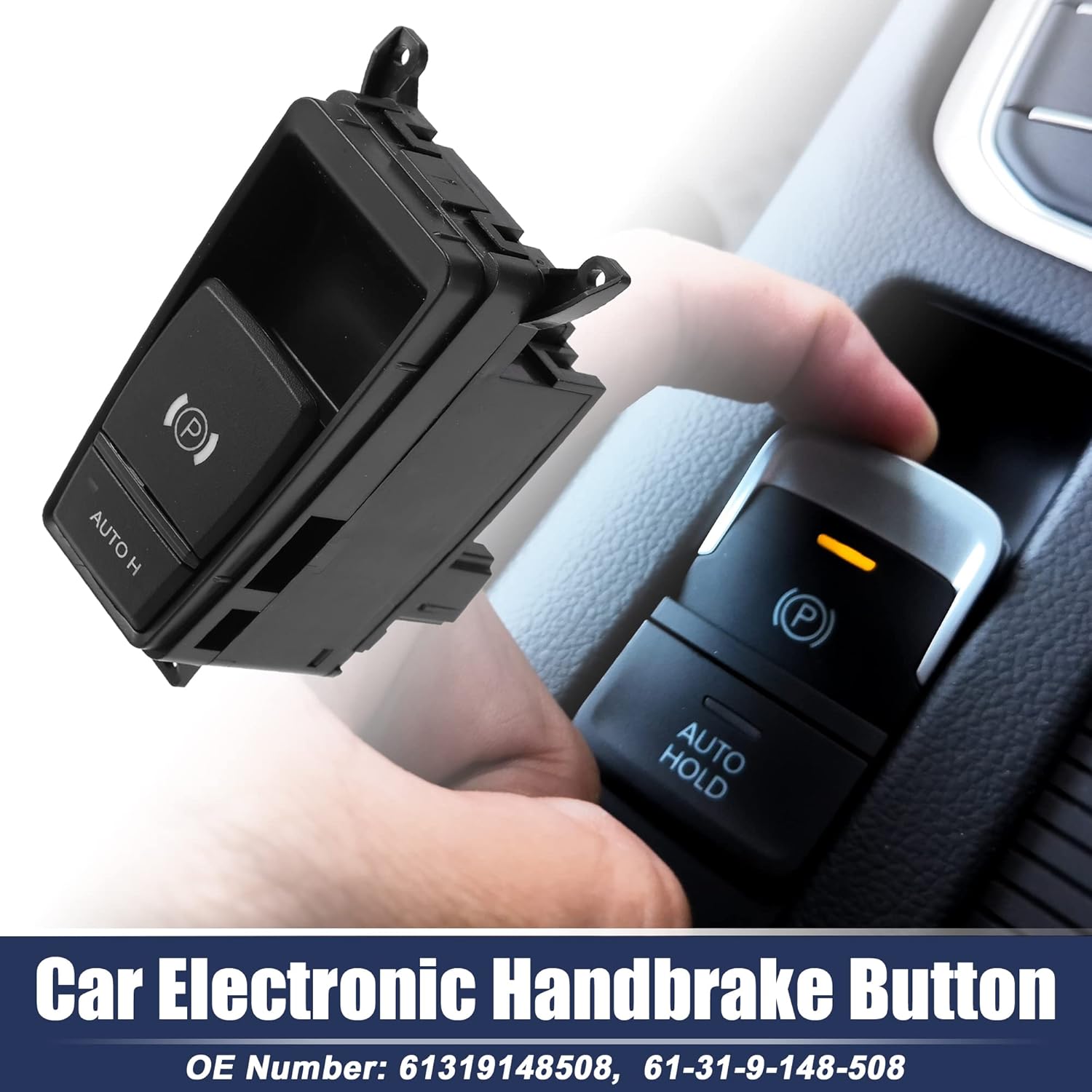 ACROPIX Car Electronic Handbrake Parking Control Switch Assembly Fit for BMW X5 E70 2007-2013 for BMW X6 E71 2008-2014 No.61319148508 - Pack of 1