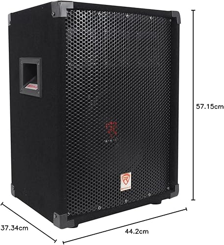 Miniatura 22 de Rockville - Altavoz pasivo dual para DJ/audio profesional, altavoz de 3 vías, 8 ohmios, 12 pulgadas, 2,000 W (RSG12.2)