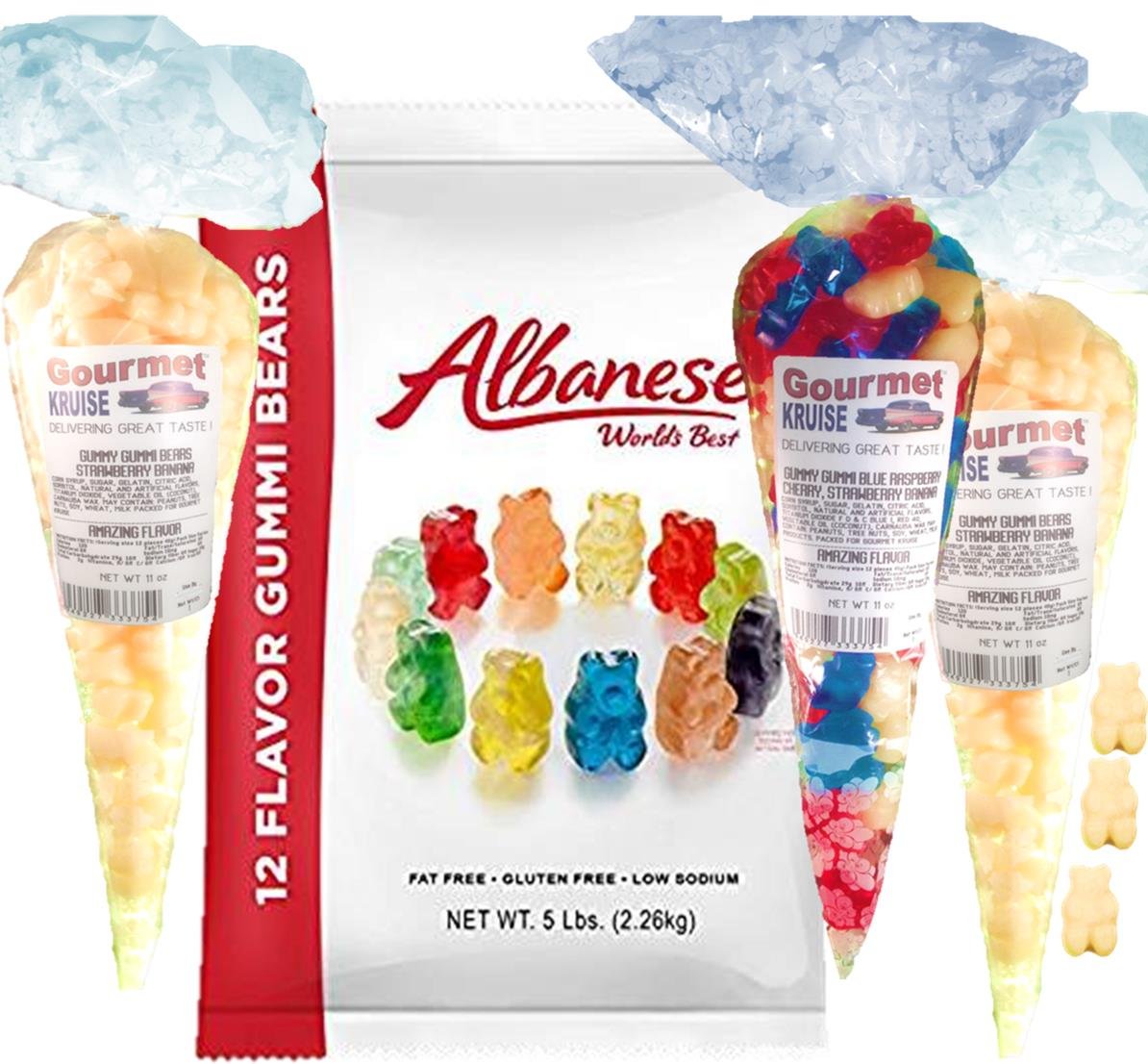 Albanese Gummi BearsGummy Bear Bulk 12 Flavors5lb Bag