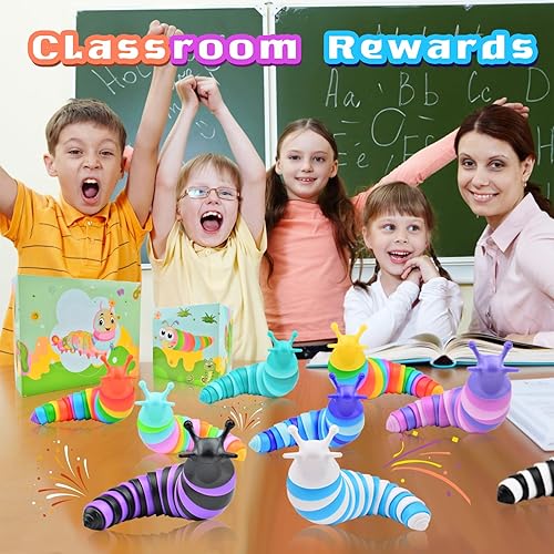 Miniatura 5 de Cevioce 12 piezas de recuerdos de fiesta para niños de 8 a 12 años, juguetes antiestrés para estudiantes, caja del tesoro de juguetes para el aula,