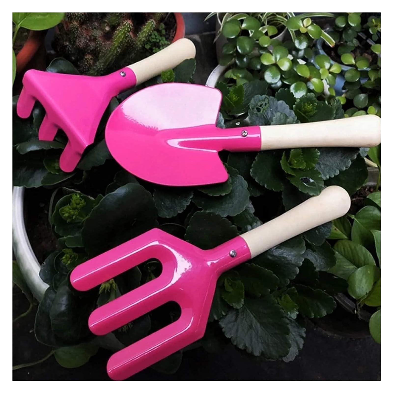 Attrezzi da giardino, pala, 3 pezzi, kit succulente per la cura delle piante, ideale come regalo per genitori e bambini