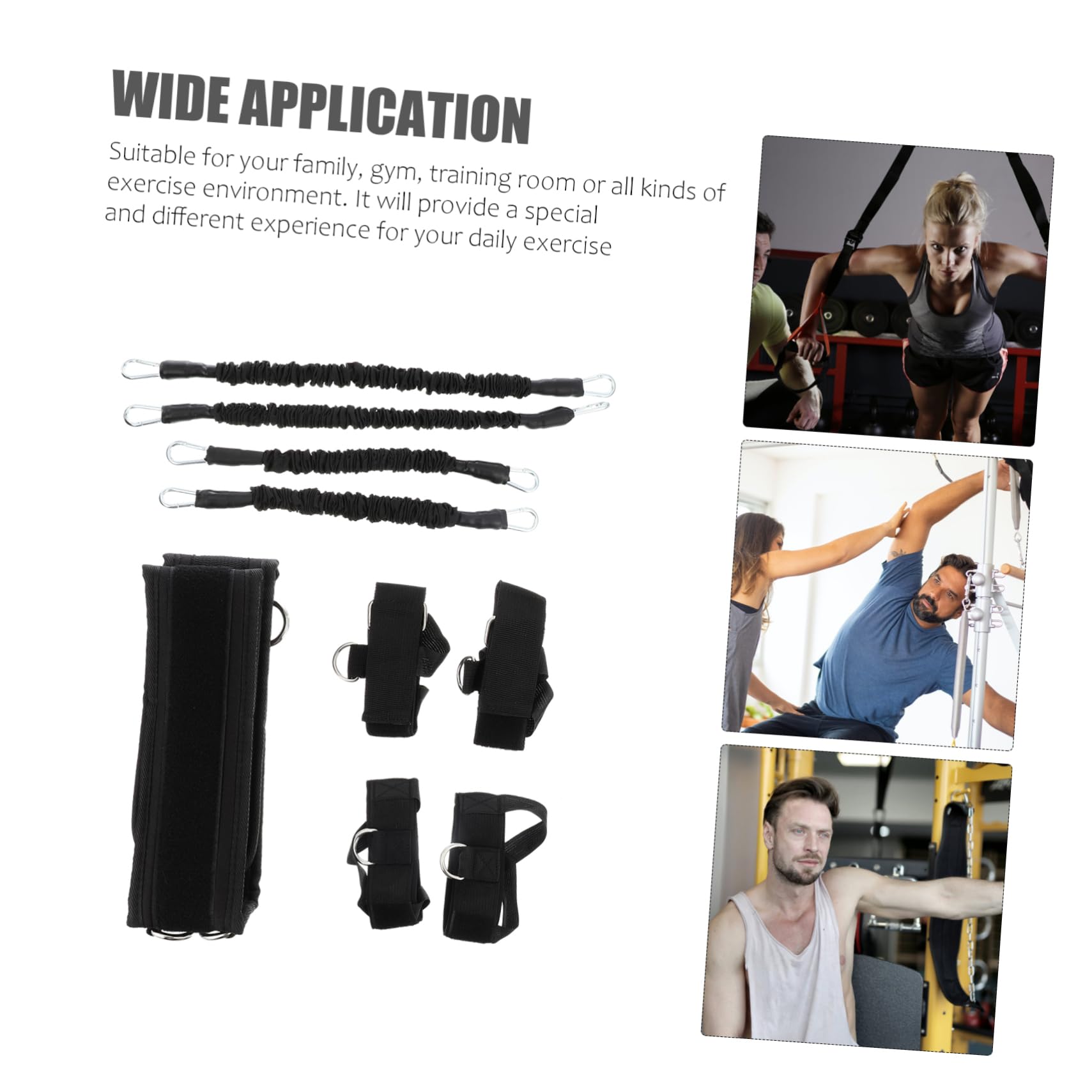Toyvian Banda de Resistencia para Fitness de Bandas Elásticas de Ejercicio de Entrenamiento para Musculacion Uso Casa o Gimnasio de Fitness