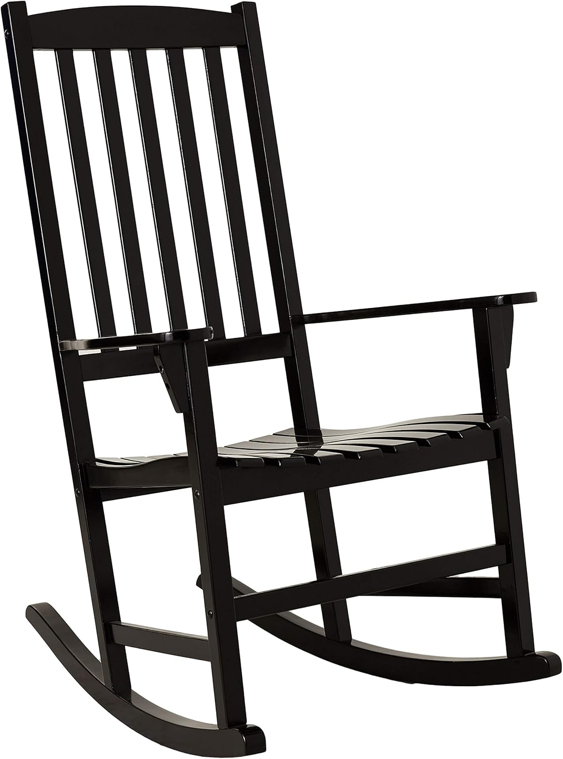 Cambridge Casual Solid Wood Bentley Porch Rocking Chair, Black