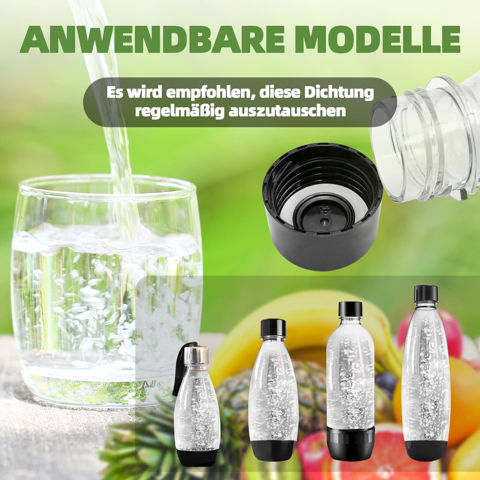 Uszczelka O-Ring Do Butelek PET Kompatybilna Z Sodastream D57 - Zamiennik Dla Uszczelki Pokrywy, Optymalizujący Wydajność Twojego Sprzętu Do Gazowania Wody(10 sztuk)