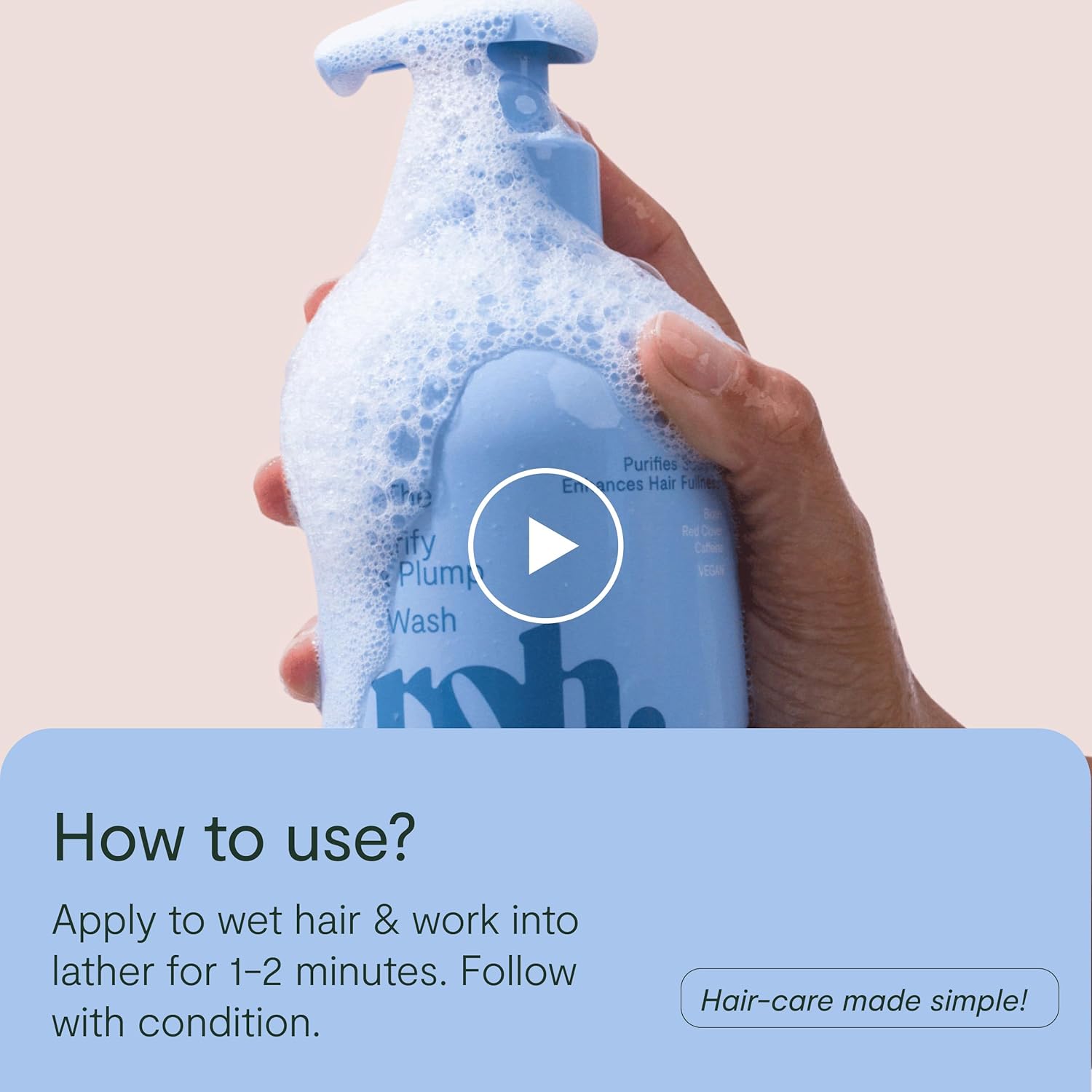 ROH Purify & Plump Shampoo 350ml - Volumizing Hair Shampoo - Image 8