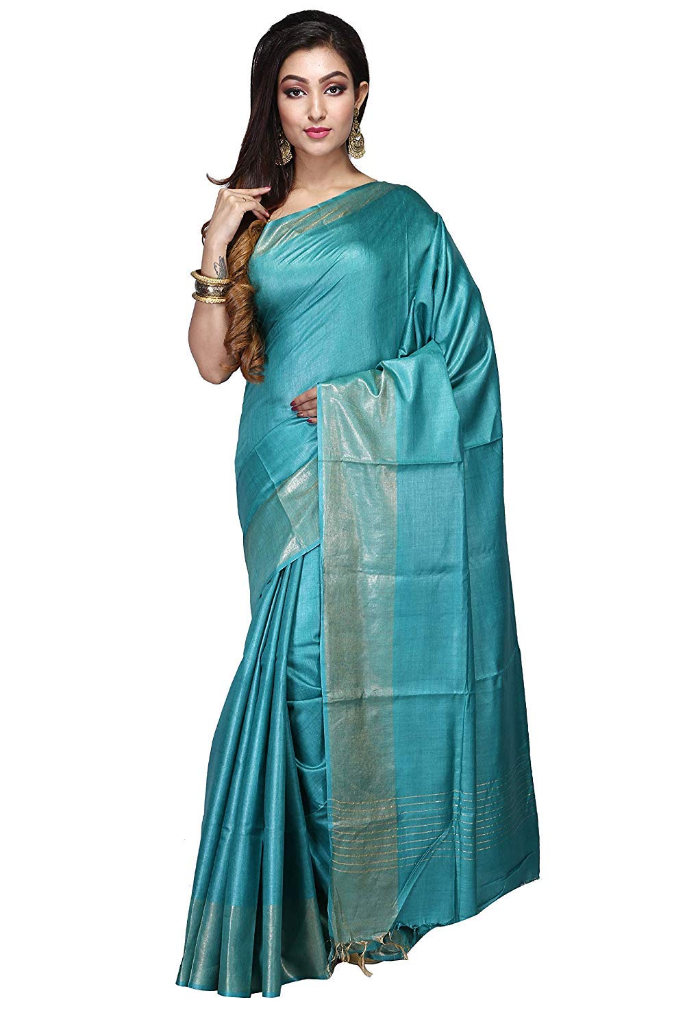 STB-SILK TEXTILES BHAGALPUR Women's Royal Blue Pure Munga Silk Saree With Unstiched Blouse Piece Made By HANDLOOM WEAVING. - Review, Price and Buying Guide