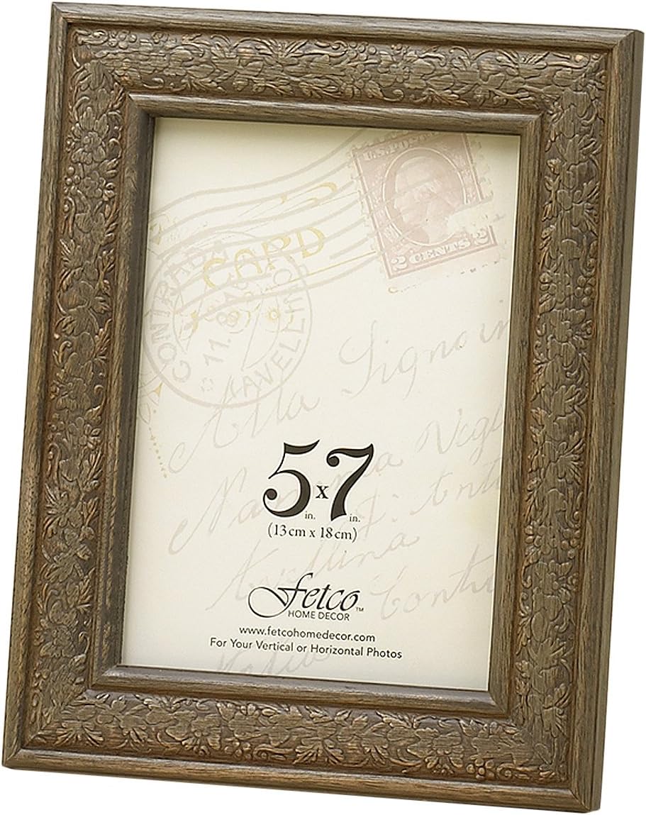 Fetco Home Décor Ismaya Frame, Vintage Oak Luxury Frames