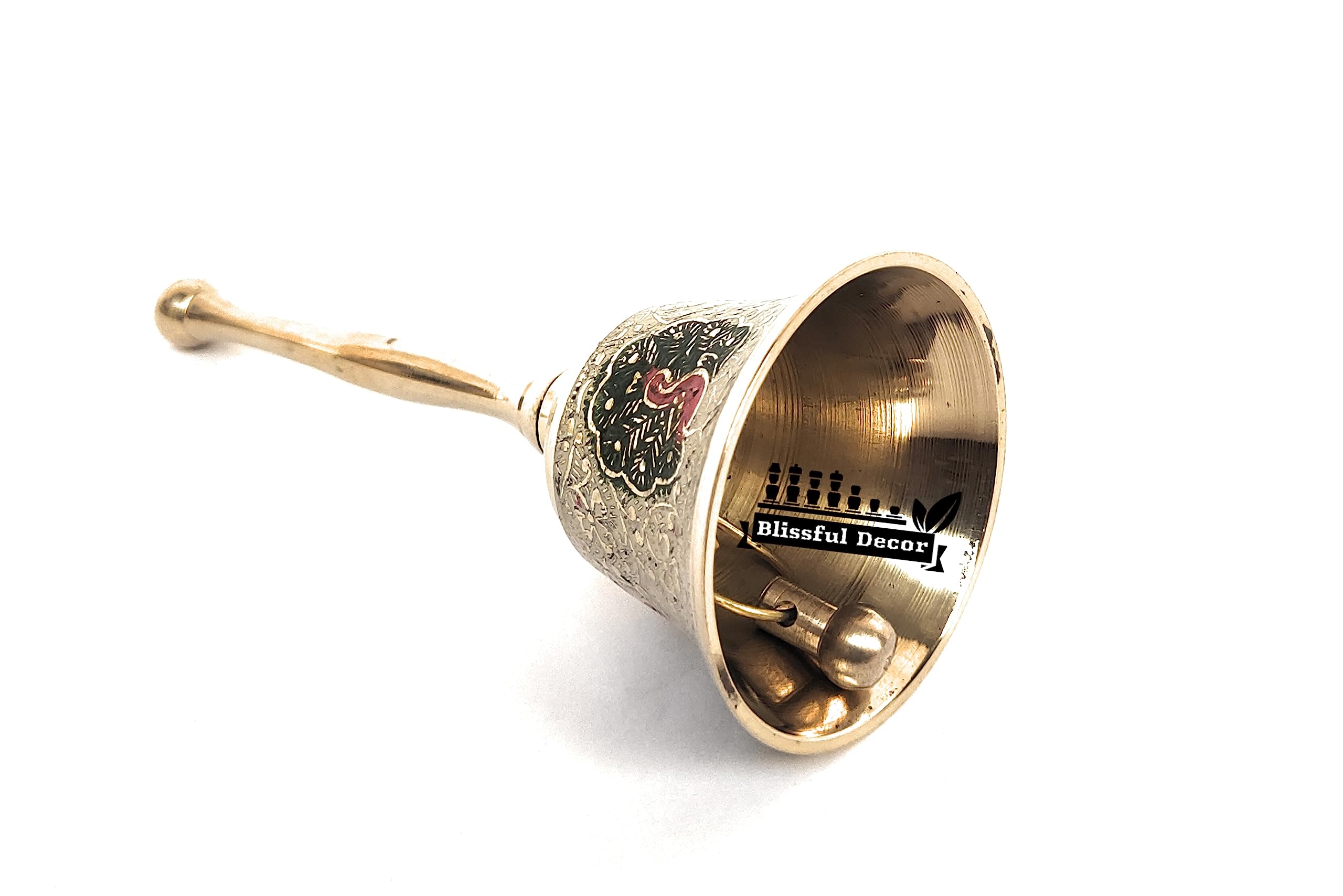 Nyra® Pure Brass/Peetal Ghanti Pooja Prayer Bell For Home And Temple Use - Garuda Ghanti - View #11