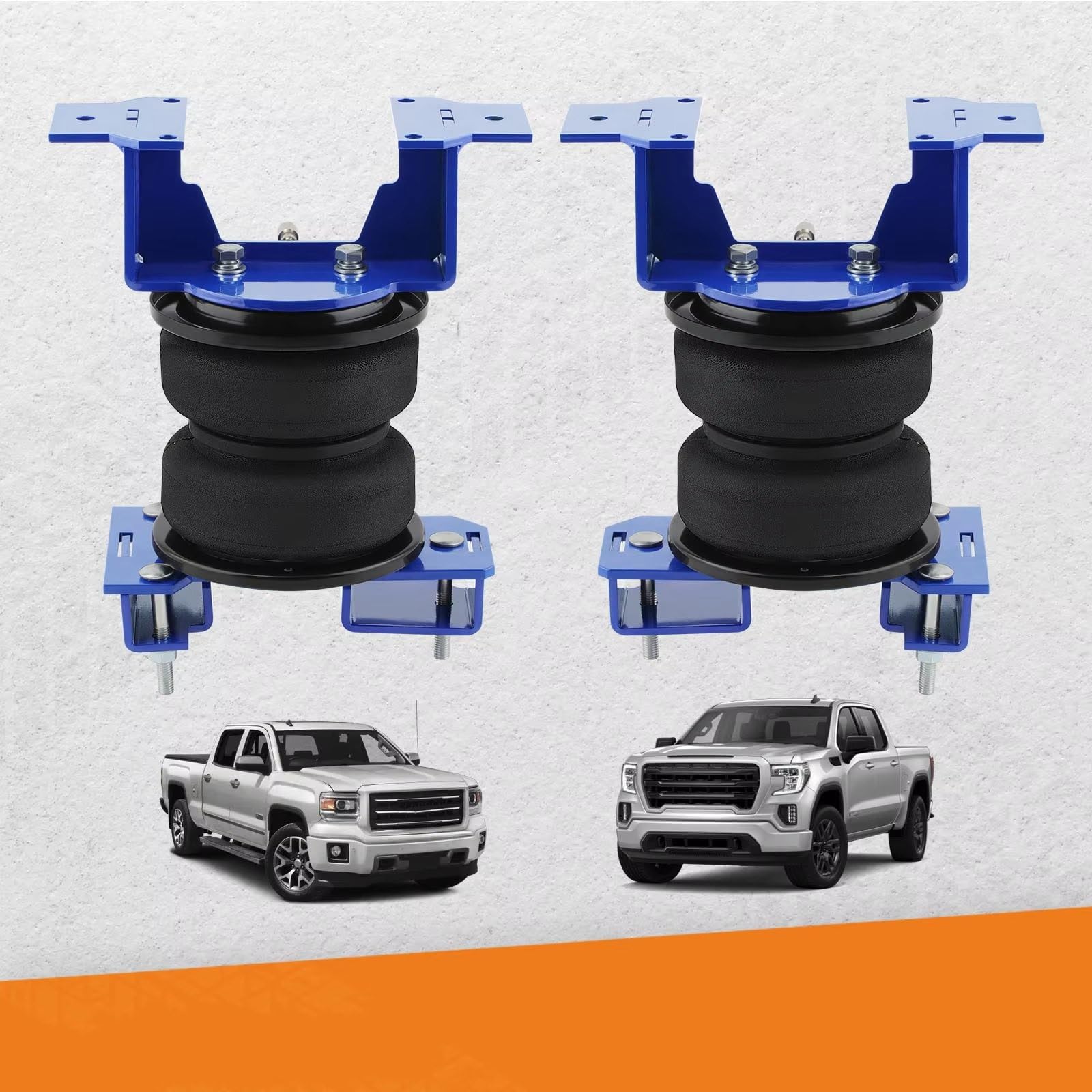 Car Air Spring Suspension Compatible With Chevrolet For Silverado 2019 2020 2021 2022 2023 2024 2025 Rear Air Spring Suspension Bags Kit Air Spring Bag Tow Assist