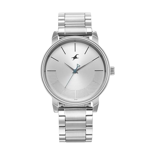Fastrack Men Stunners Quartz Analog Silver Dial Silver Metal Strap Watch - NT3291SM02? deal from amazon