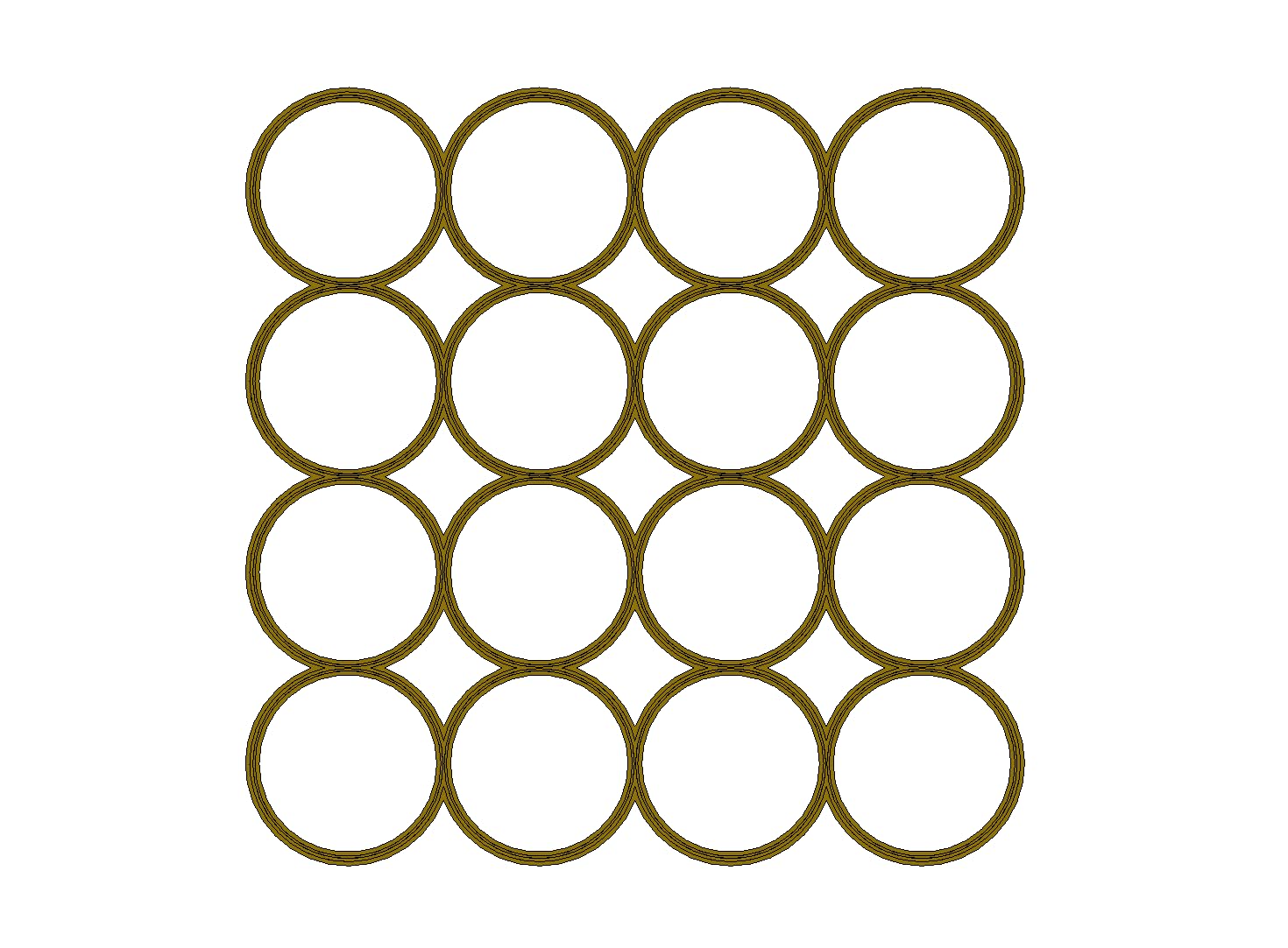 Cortador circular múltiple de 4.5 x 40.6 cm