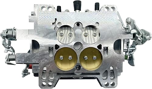 Miniatura 6 de 1805 - Repuesto de carburador de 4 barriles para carburador Thunder AVS 650 CFM con acabado satinado, orificio cuadrado (estrangulador manual)