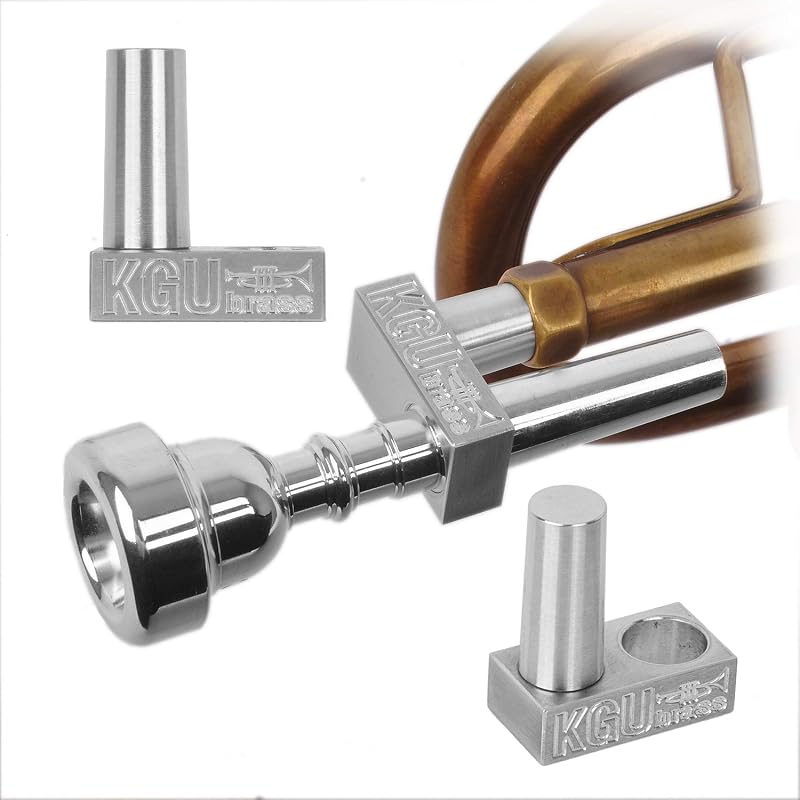 Trumpet Embouchure Trainer - Lip Buzzing Tool for Trumpet Practice (T.E.T.) | Warm-ups and exercises. Aluminium Embouchure Training Device For Trumpeters by KGUmusic