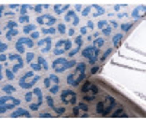 Miniatura 9 de Unique Loom Outdoor Safari Collection - Alfombra de área (4 pies 1 pulgada, redonda, azul, amarillo y azul)