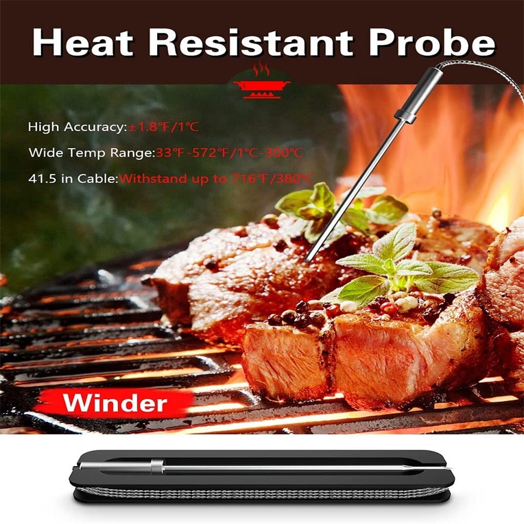 Remote Digital Kitchen Cooking Food Meat Backlight Thermometer Probe