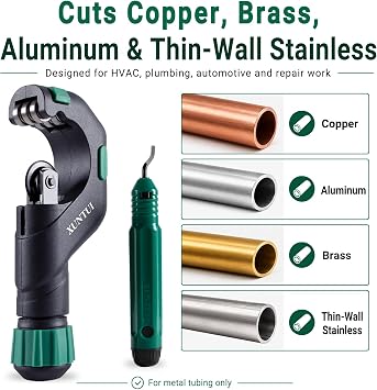 Copper Pipe Cutter, 3/16-2 OD Tubing Cutter Kit