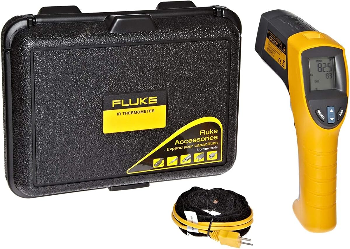 Fluke - Termómetro infrarrojo 561CAL 561 HVAC Pro, 2 pilas AA, rango de -40 a +1022 grados F con certificado de calibración rastreable NIST con datos