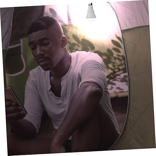 Miniatura 8 de Angoily 6 unids bombilla recargable solar colgante lámpara tienda de campaña lámpara LED bombilla al aire libre USB recargable lámpara de senderismo