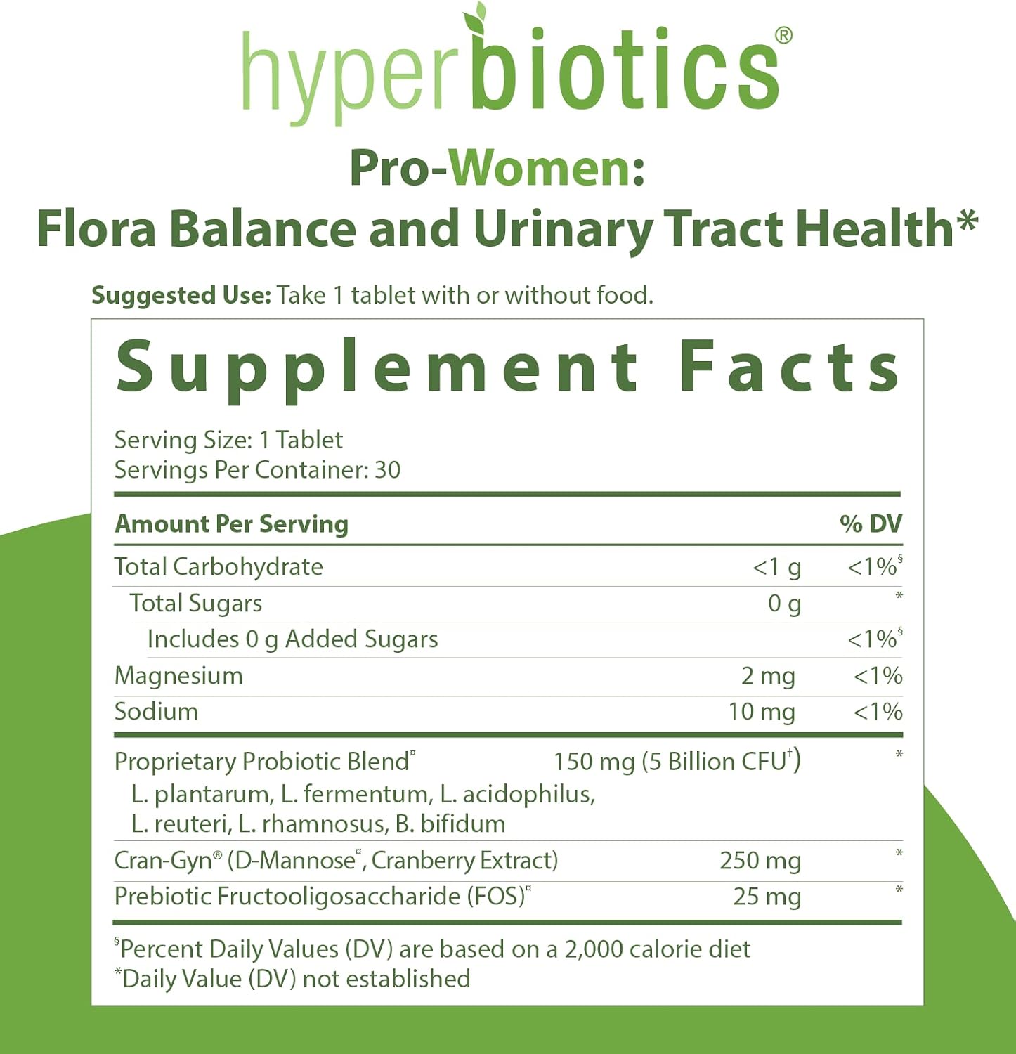 Hyperbiotics Pro Probiotics for Women | Time Release Tablets | Premium Nutritional Supplement | Vegan, Dairy & Gluten Free | Healthy Digestion & Immune System Support | 30 Count