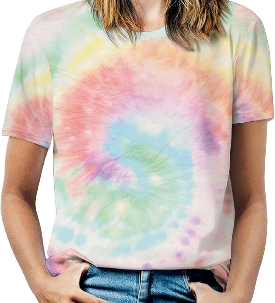 pastel tie dye t shirt
