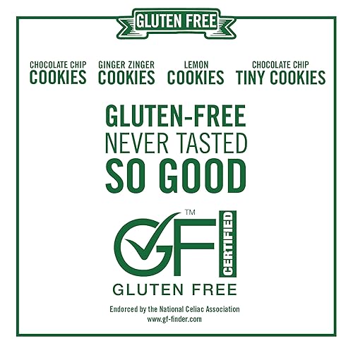 Miniatura 5 de Tate's Bake Shop Paquete variado de galletas sin gluten, limón, jengibre, chispas de chocolate y pequeñas galletas con chispas de chocolate, 4 bolsas