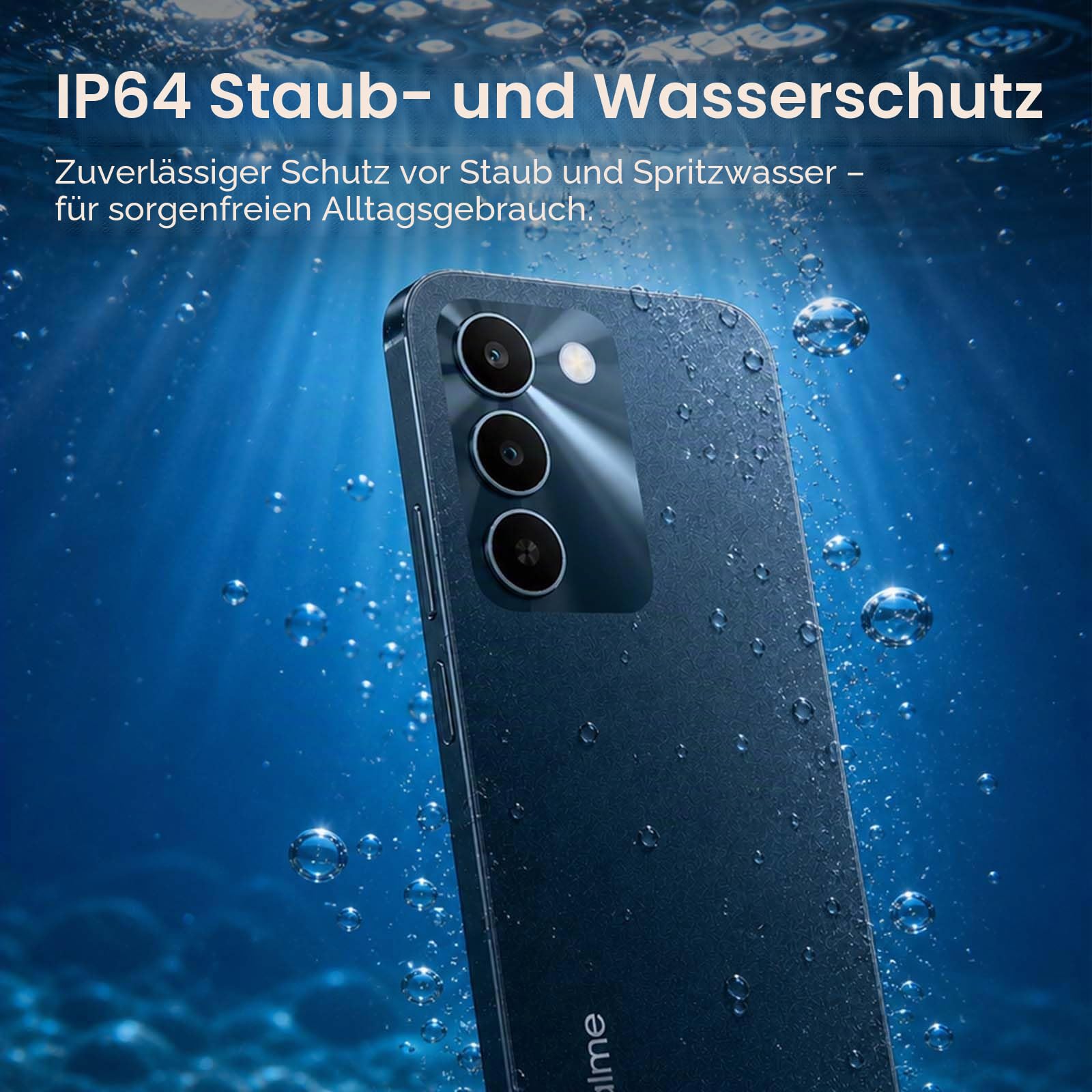 realme C100 5G Smartphone 128GB ROM, Titan-Batterie 6600mAh und schnelles Laden 45W, Mobiltelefon mit 144Hz Ultra-Helligkeit, Android 16 Militär-Stoßfestigkeit, Umkehrladung 6.5W, IP64
