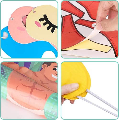 Miniatura 2 de Juegos de despedida de soltera Pin The Pants On The Hunk con 42 calcomanías, póster grande para juegos de despedida de soltera, juegos de fiesta