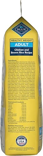Vista 50 de Blue Buffalo - Alimento seco con la fórmula Life Protection, natural, para perros adultos, con pollo y arroz integral, 5 libras