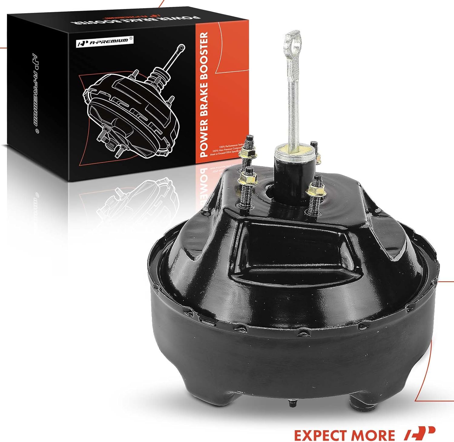 A-Premium Vacuum Power Brake Booster Compatible with Ford F-150 1984-1988, F-200 1986-1988, F-250 1984-1988, Bronco 1984-1988, Without Master Cylinder