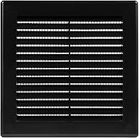 Vista 30 de Cubierta cuadrada de ventilación de aire de 4 x 4 pulgadas (tamaño exterior) - Deflector de ventilación de plástico blanco - Malla de pantalla