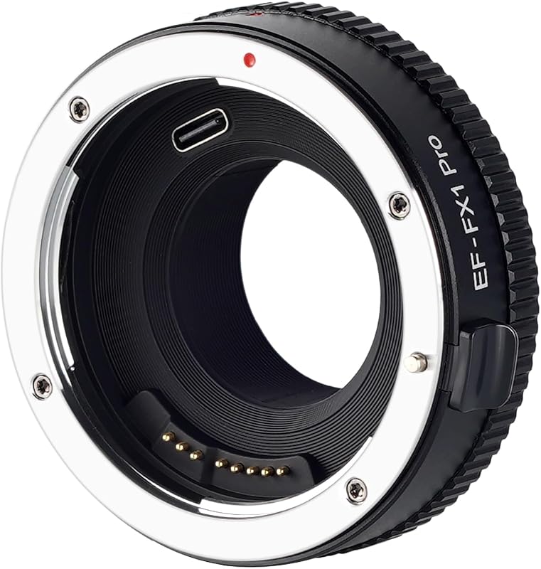 EF-FX1 Pro Auto-Focus Lens Adapter Compatible for Canon EF/EF-S Lens to X-Mount Camera Fuji-Film x-a1/2/3/5/10/20, x-t1/2/3/10/20/100, x-e1/2/3, x-pro1/2, x-h1
